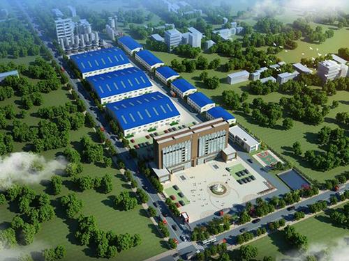 吉林省梓楗新型建材股份的微晶石系列产品的生产区和生活区